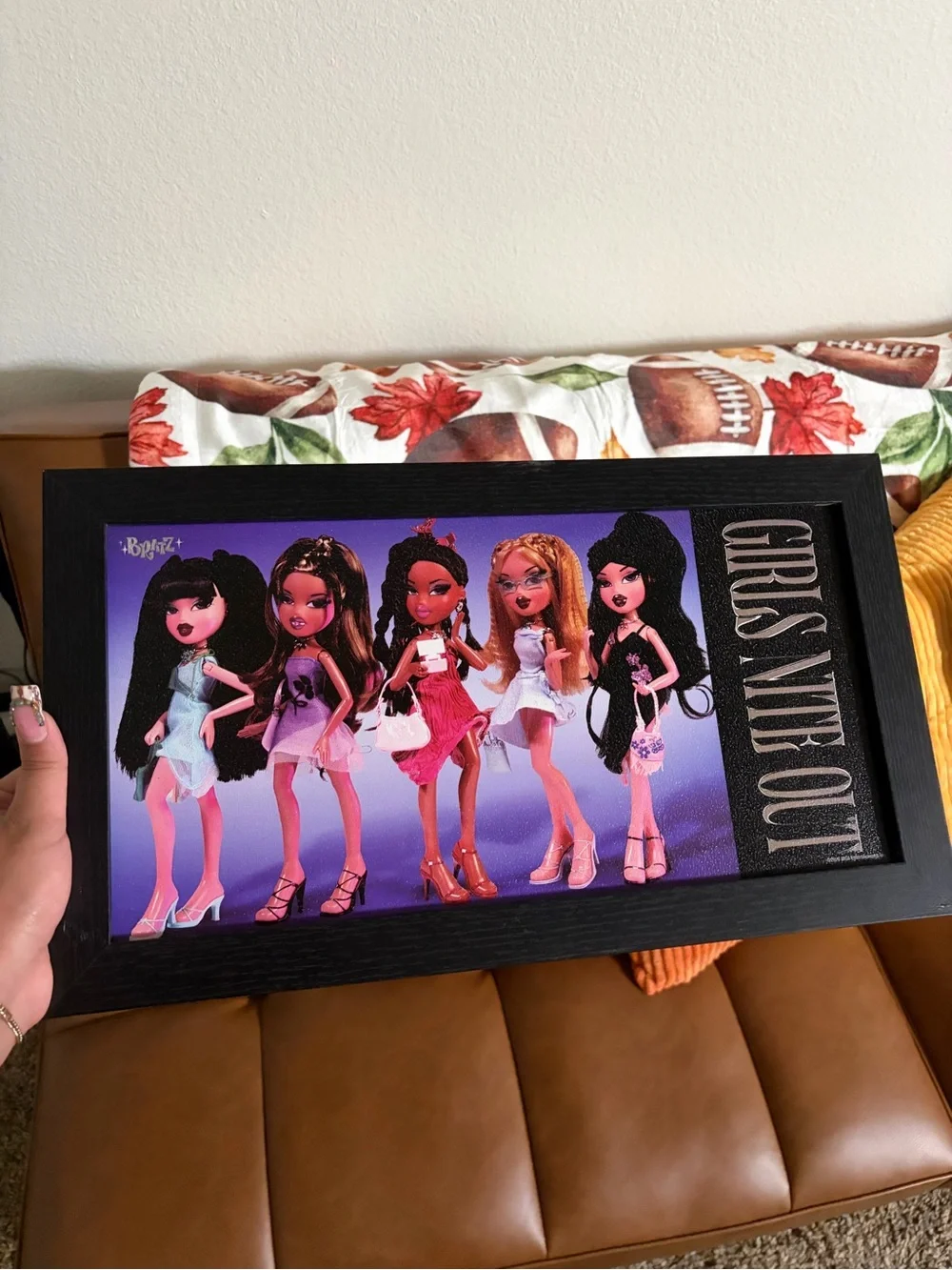 Bratz 'Girls' Night Out' Black Framed Wall Art